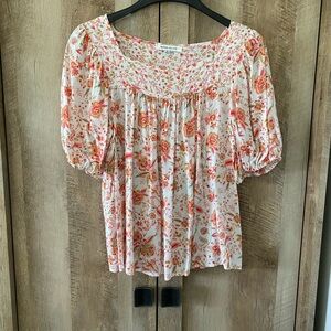 Rose + Olive Flowy Floral Blouse